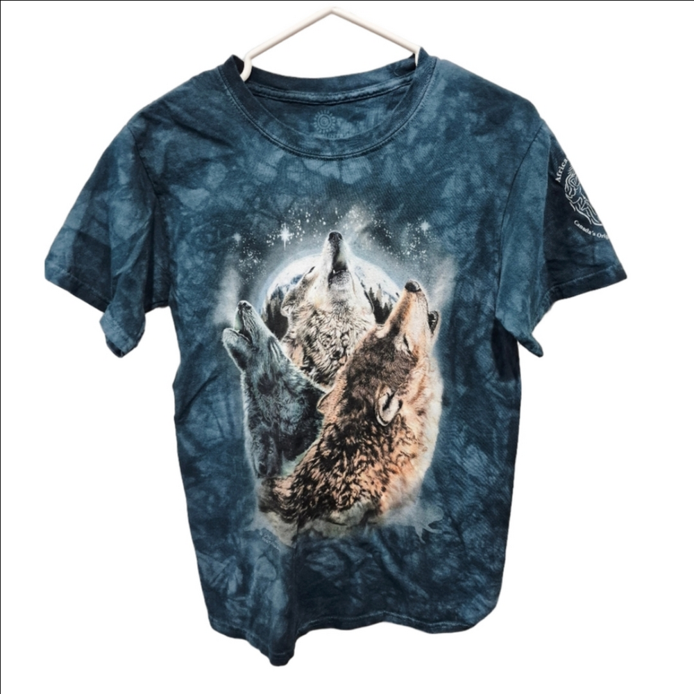 The Mountain African Lion Safari Tie Dye Wolf Short Sleeve Tee